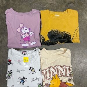 Disney Mickey and Winnie T-Shirt Bundle Women’s Size Small